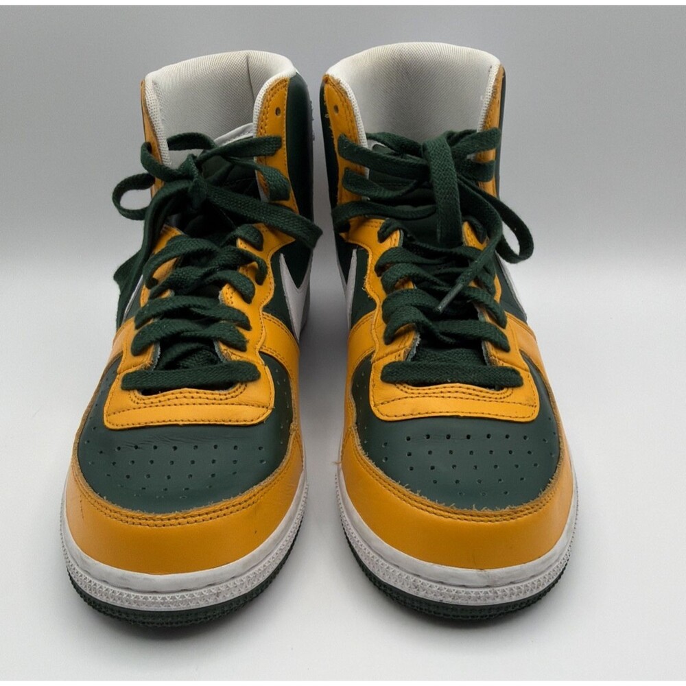 Nike High Top Sneakers Green Yellow White Men’s Size 10.5 FN4442-300 - Picture 4 of 11